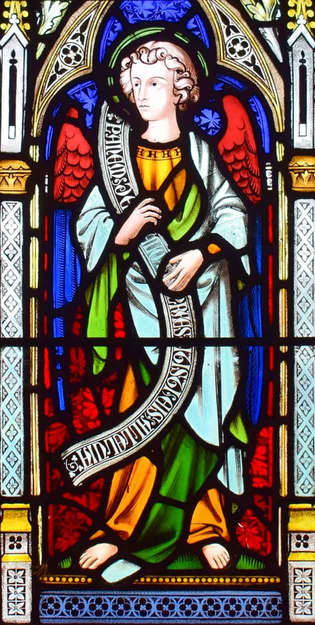 Bread of Heaven side window in Blessed Sacrament chapel