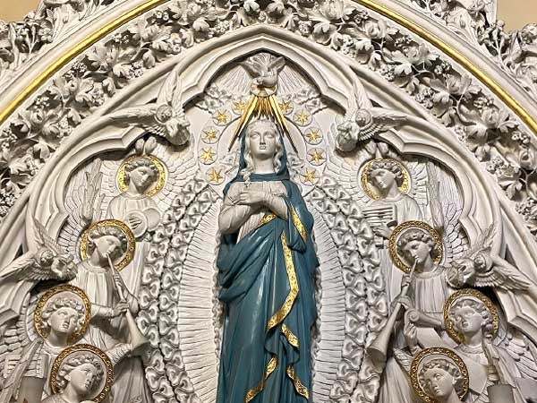 detail of the Lady chapel reredos