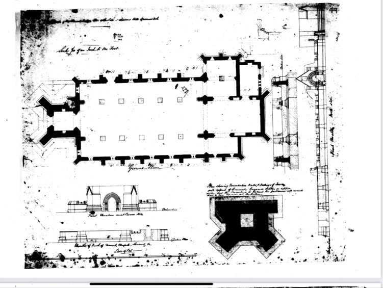 Wardell Archive, State Library of New South Wales.  Ground plan